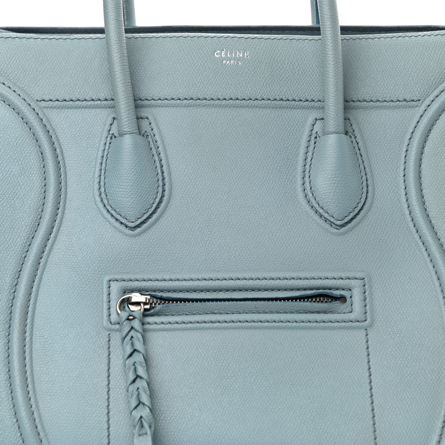 Celine Supple Calfskin Medium Phantom Luggage Slate Blue 8 of 18