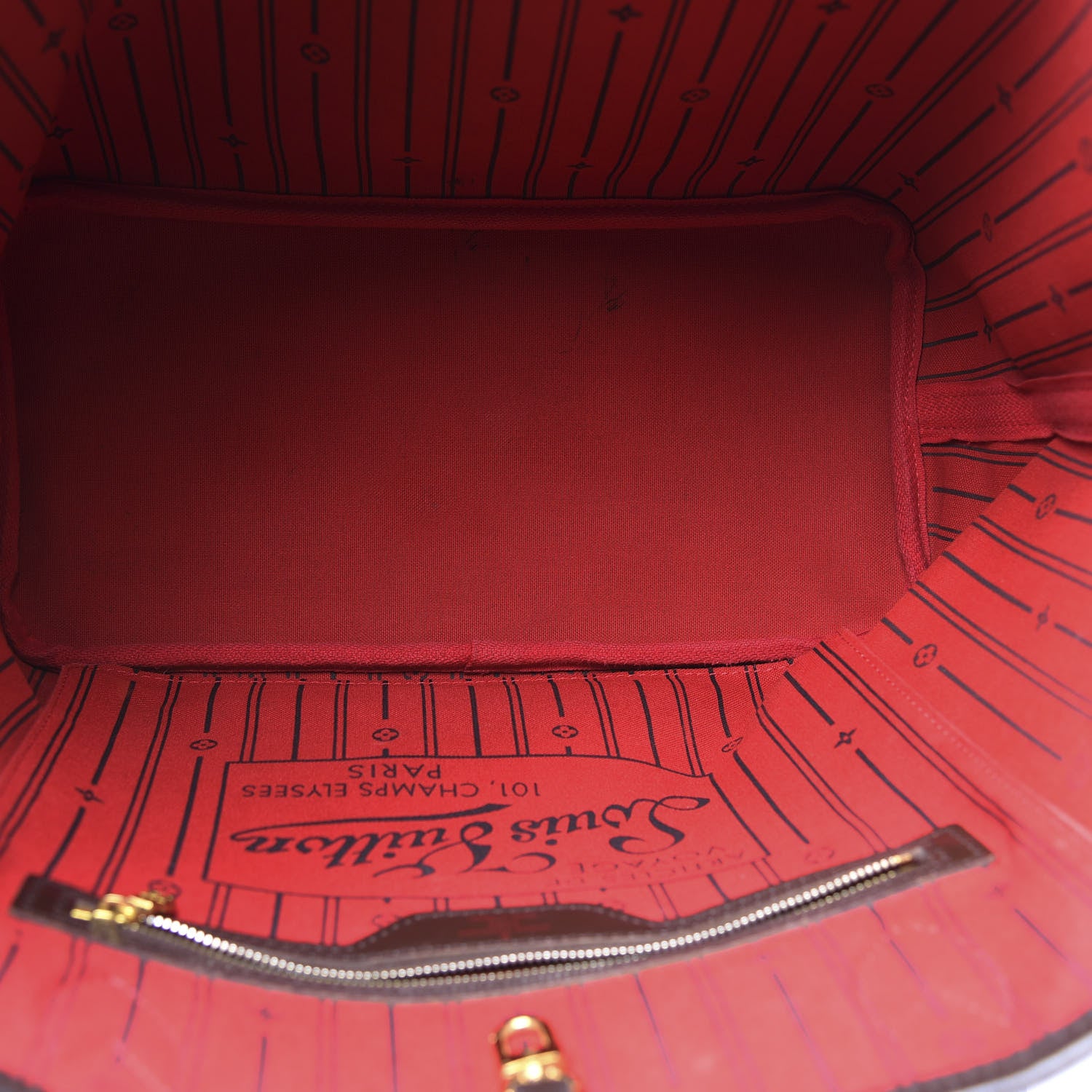 Louis Vuitton Damier Ebene Neverfull MM 4 of 11