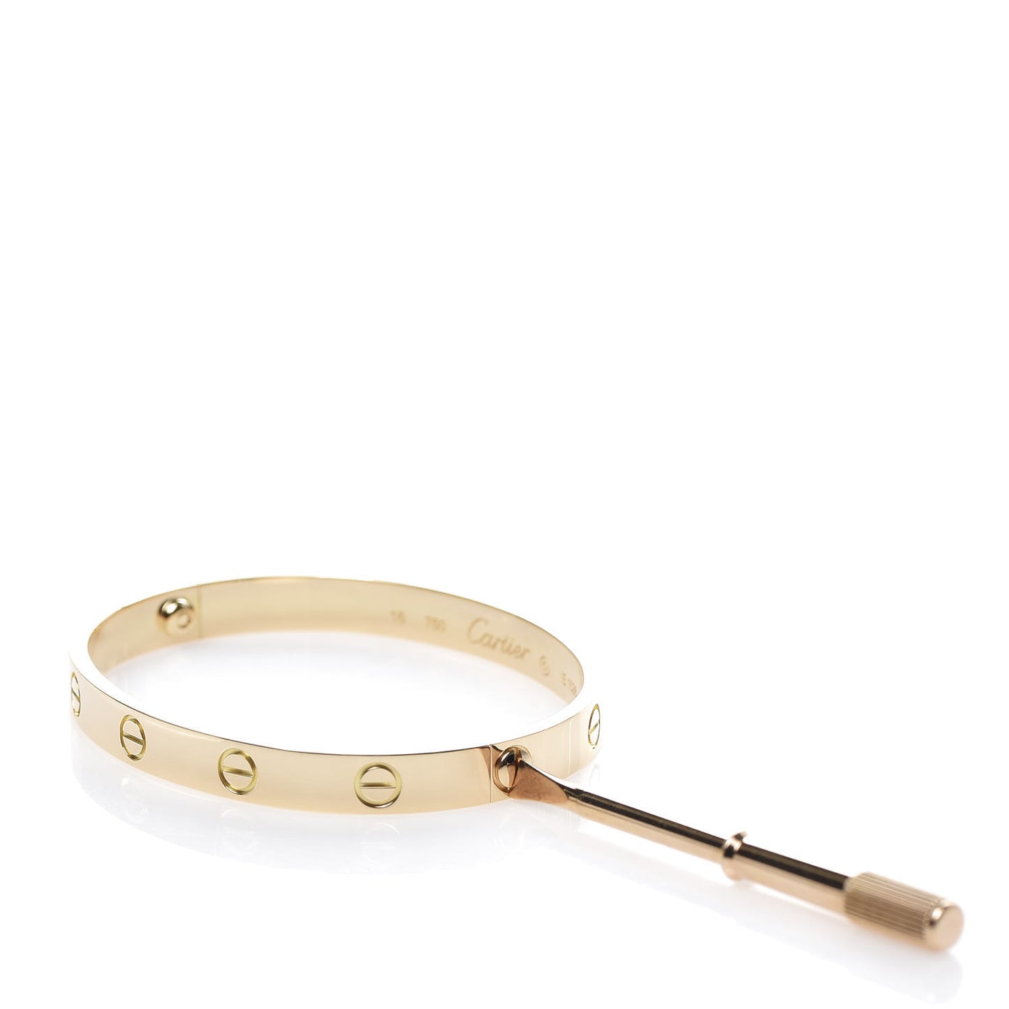 18K Yellow Gold LOVE Bracelet 16