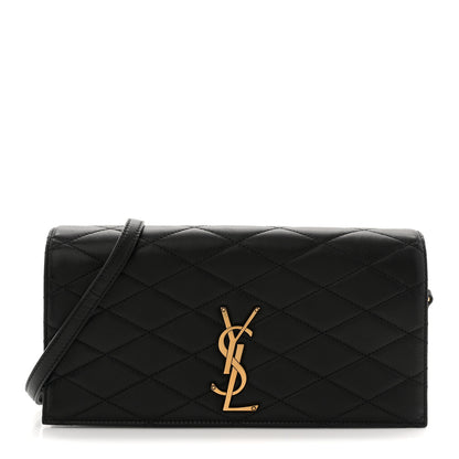 Saint Laurent Lambskin Quilted Monogram Kate 99 Black 1 of 10