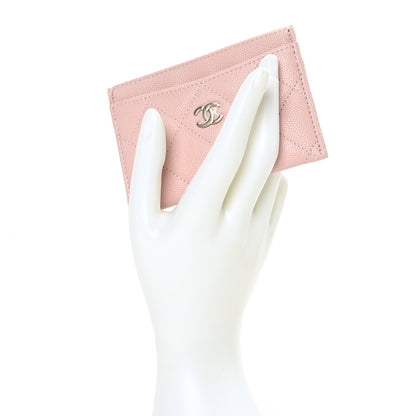 Chanel Caviar Quilted Card Holder Light Pink 2 of 10