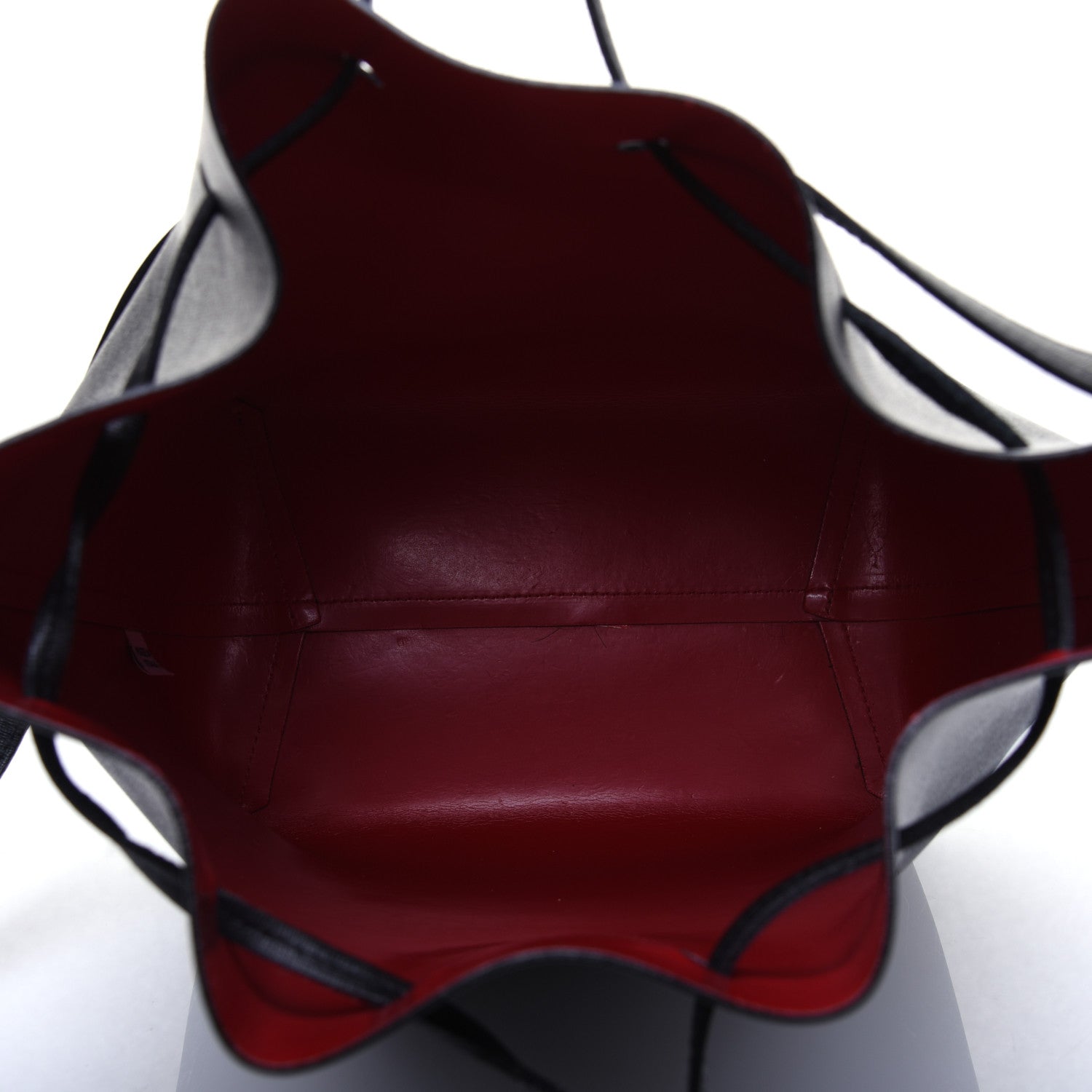Mansur Gavriel Saffiano Bucket Bag Black Flamma 6 of 20