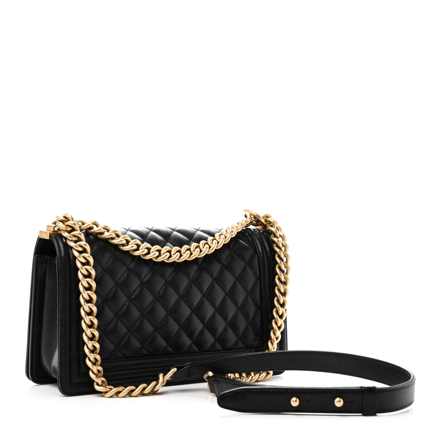 Chanel Caviar Quilted Medium Boy Flap Black 3 of 11