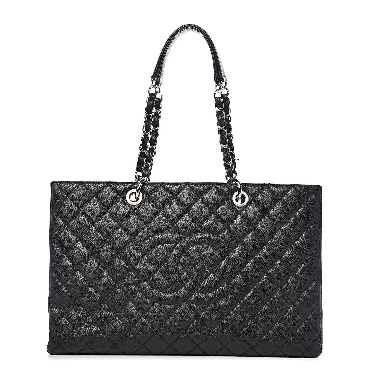 Caviar Quilted XL Grand Shopping Tote GST Black