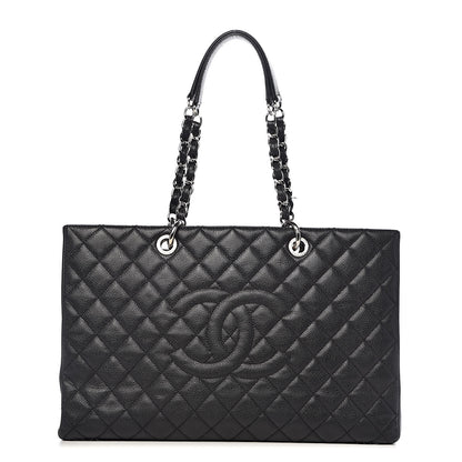 Chanel Caviar Quilted XL Grand Shopping Tote GST Black 1 of 13