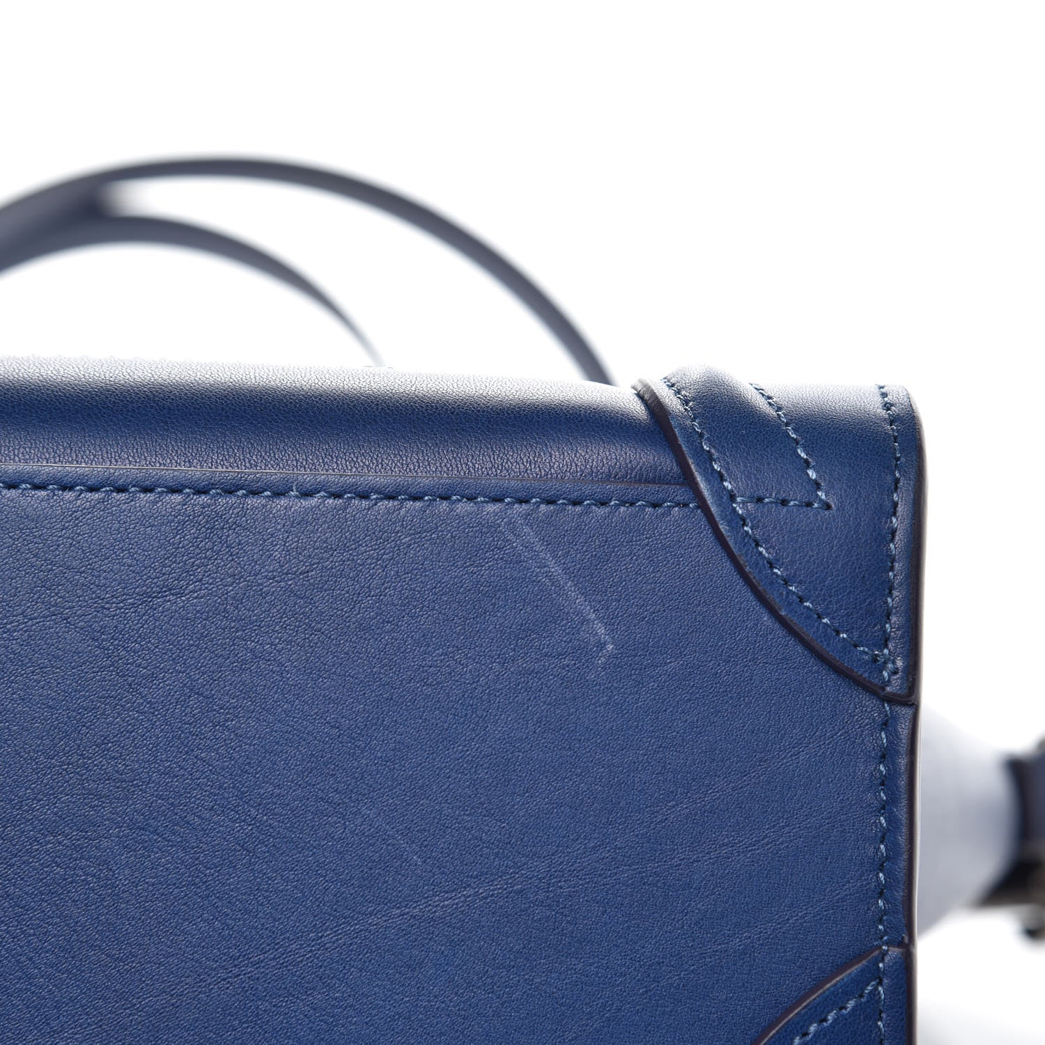 Celine Smooth Calfskin Nano Luggage Lazuli 9 of 12
