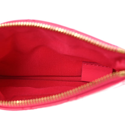 Chanel Patent Quilted Small Cosmetic Case Pink 5 of 9