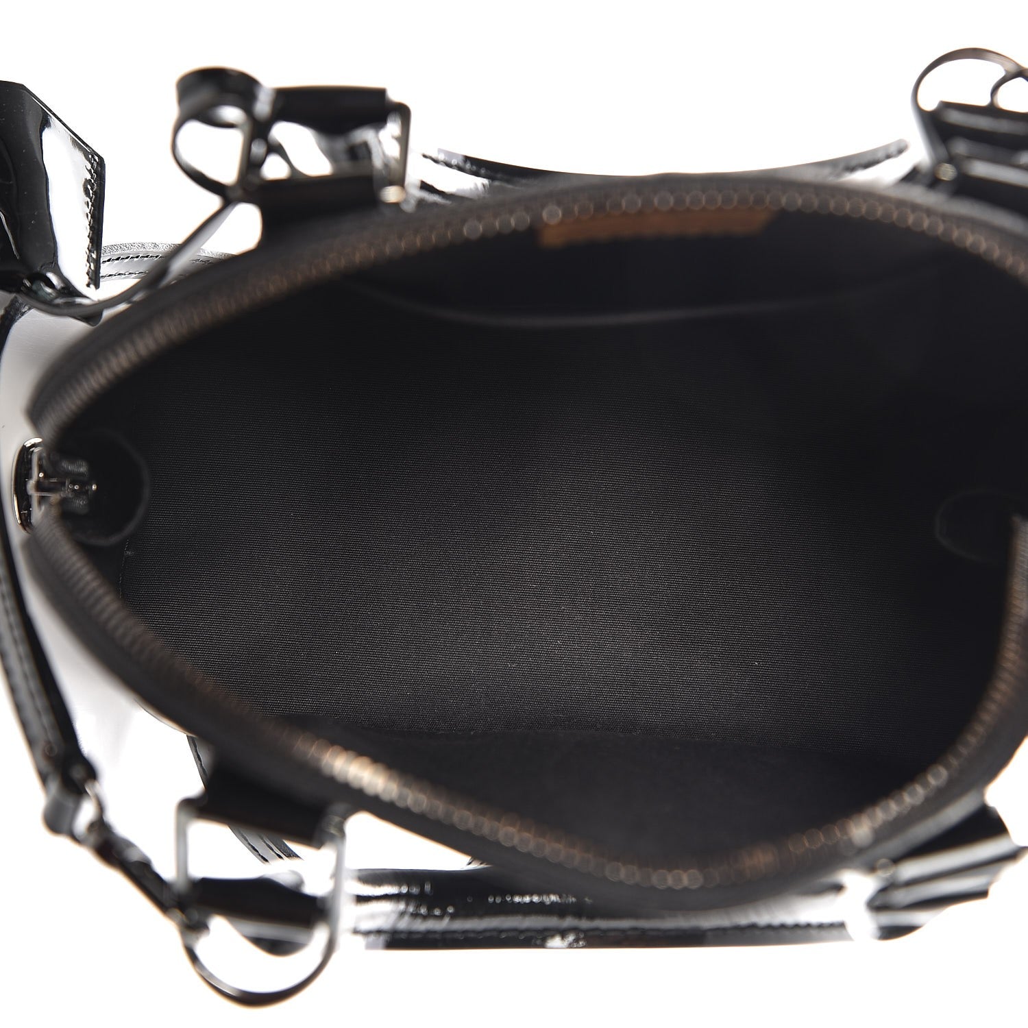Louis Vuitton Vernis Alma BB Noir Magnetique 6 of 10