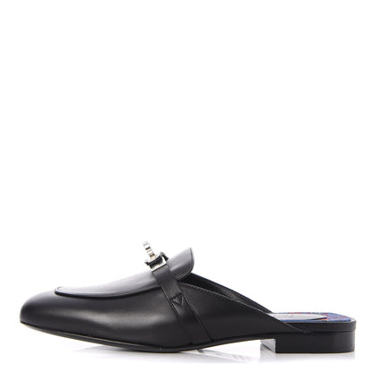 Hermes Calfskin Oz Mules 36 Black 1 of 8
