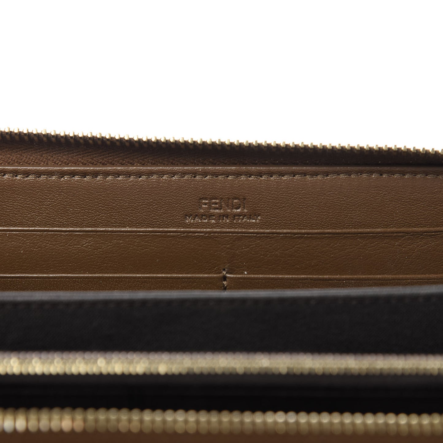 Pequin Vitello Zip Around Wallet Tobacco Foresta
