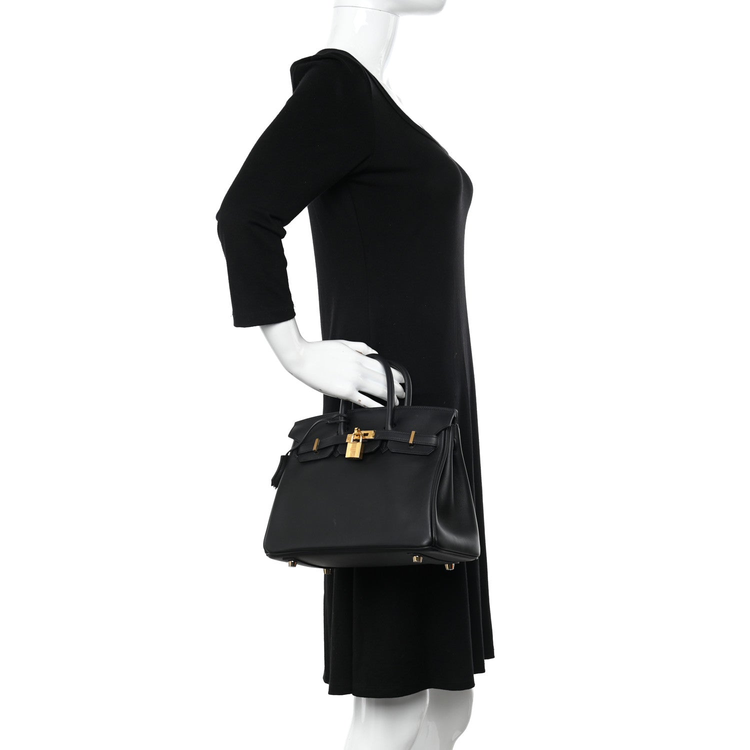 Hermes Swift Birkin 25 Black 2 of 14
