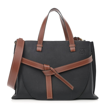 Loewe Calfskin Medium Gate Tote Pecan Black 1 of 14