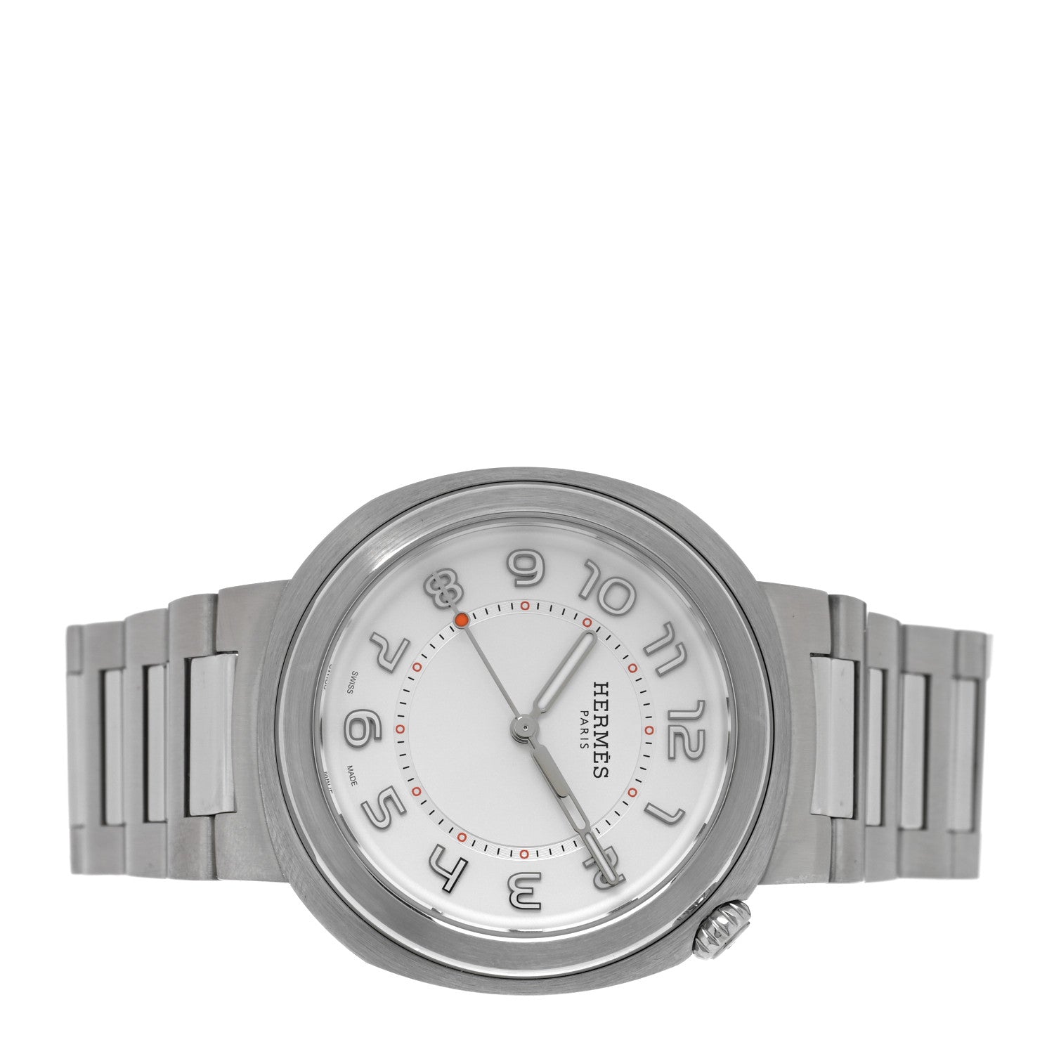 Hermes Stainless Steel 36mm Cut Automatic Watch 2 of 5