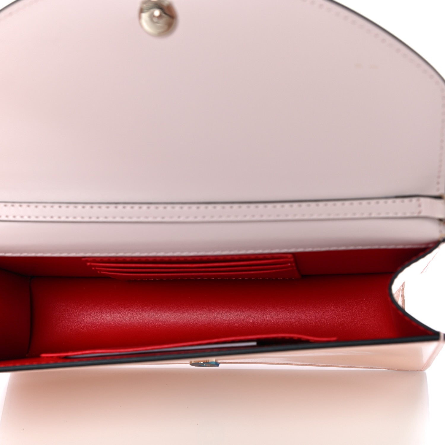 Christian Louboutin Patent Calfskin Loubi54 Crossbody Clutch Nude 5 of 9