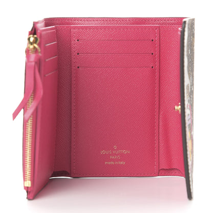 Louis Vuitton Monogram 2019 Christmas Animation Victorine Wallet Fuchsia 5 of 9