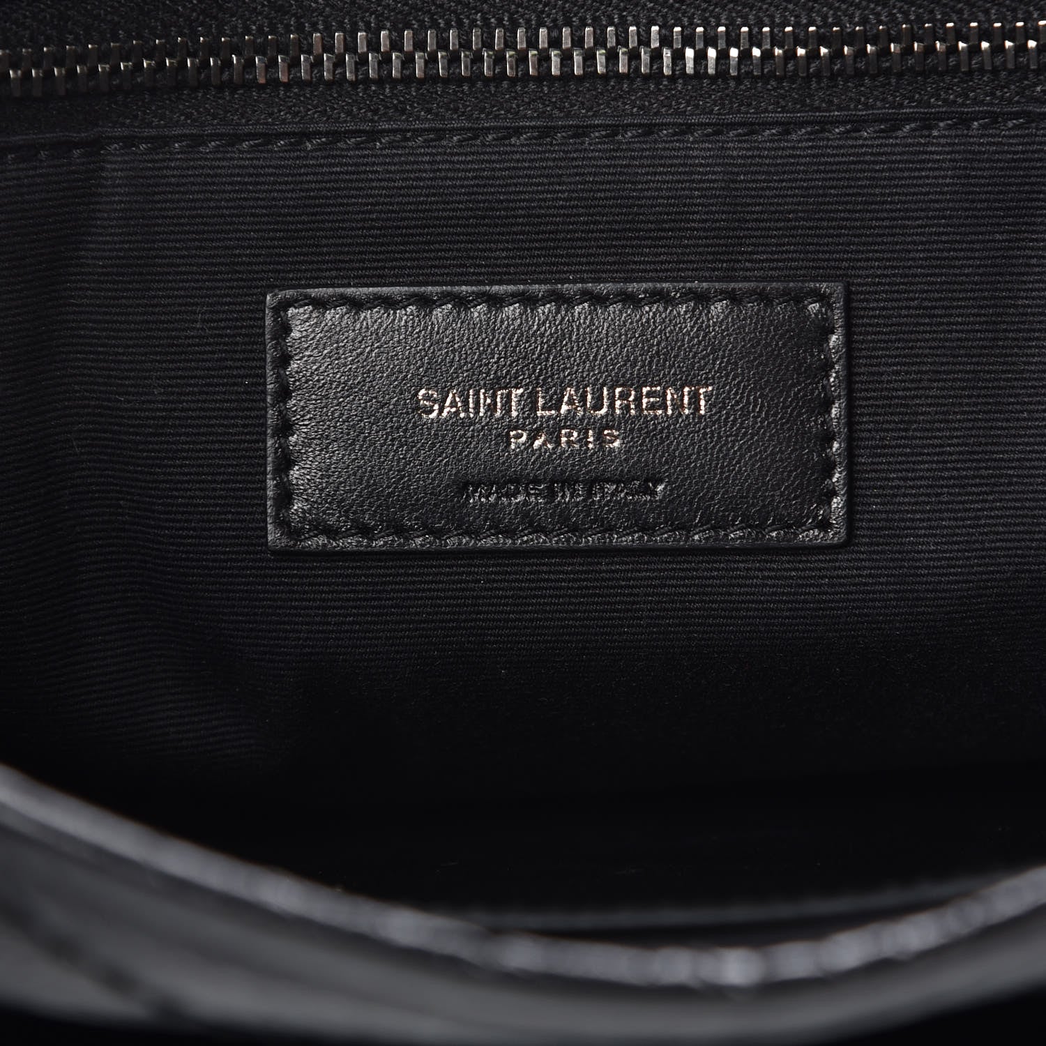 Saint Laurent Crinkled Calfskin Matelasse Monogram Medium Niki Chain Satchel Black 7 of 11