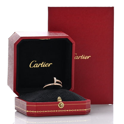 Cartier 18K Pink Gold Diamond Juste Un Clou Ring 54 6.75 5 of 5