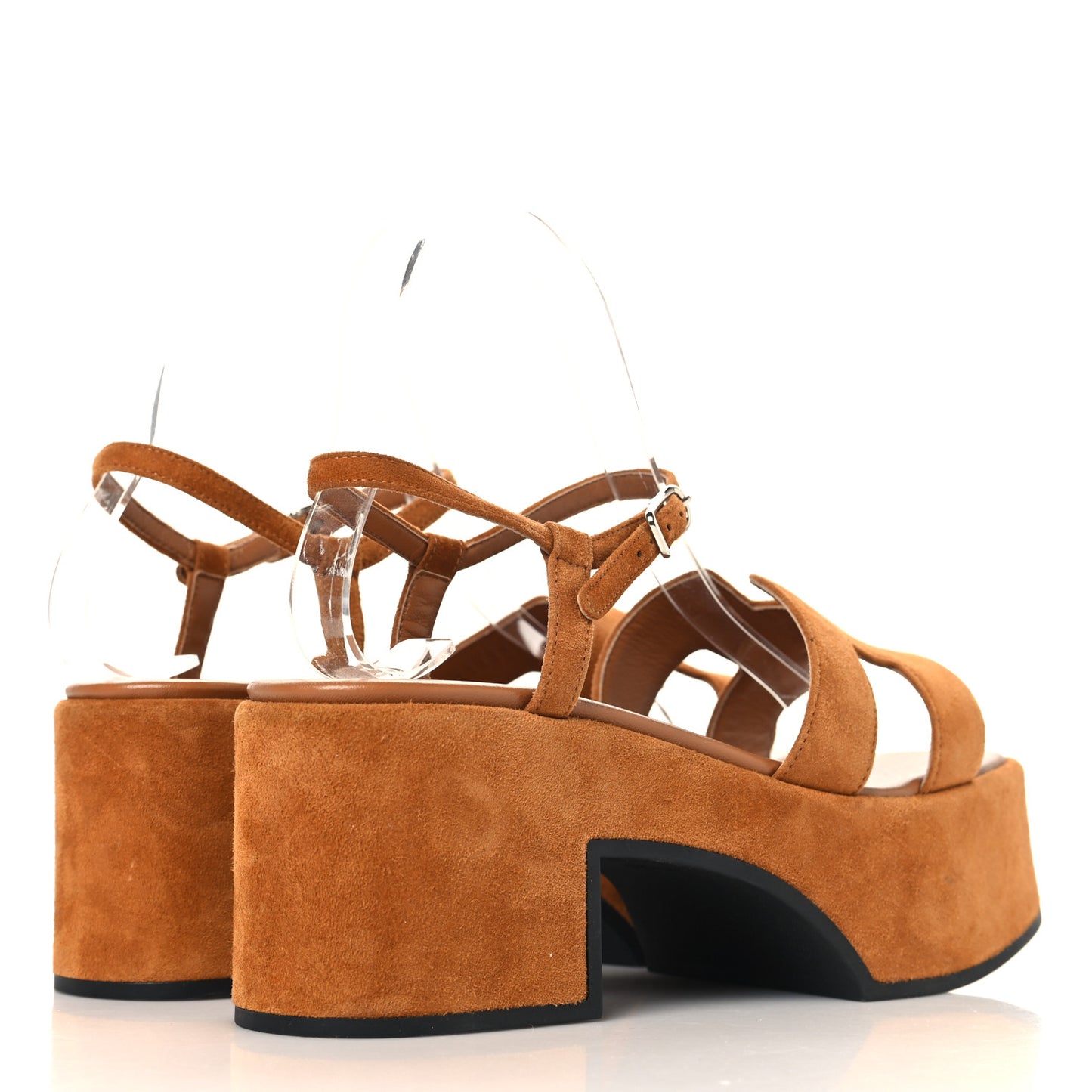 Suede Goatskin Jam 30 Sandals 38 Naturel
