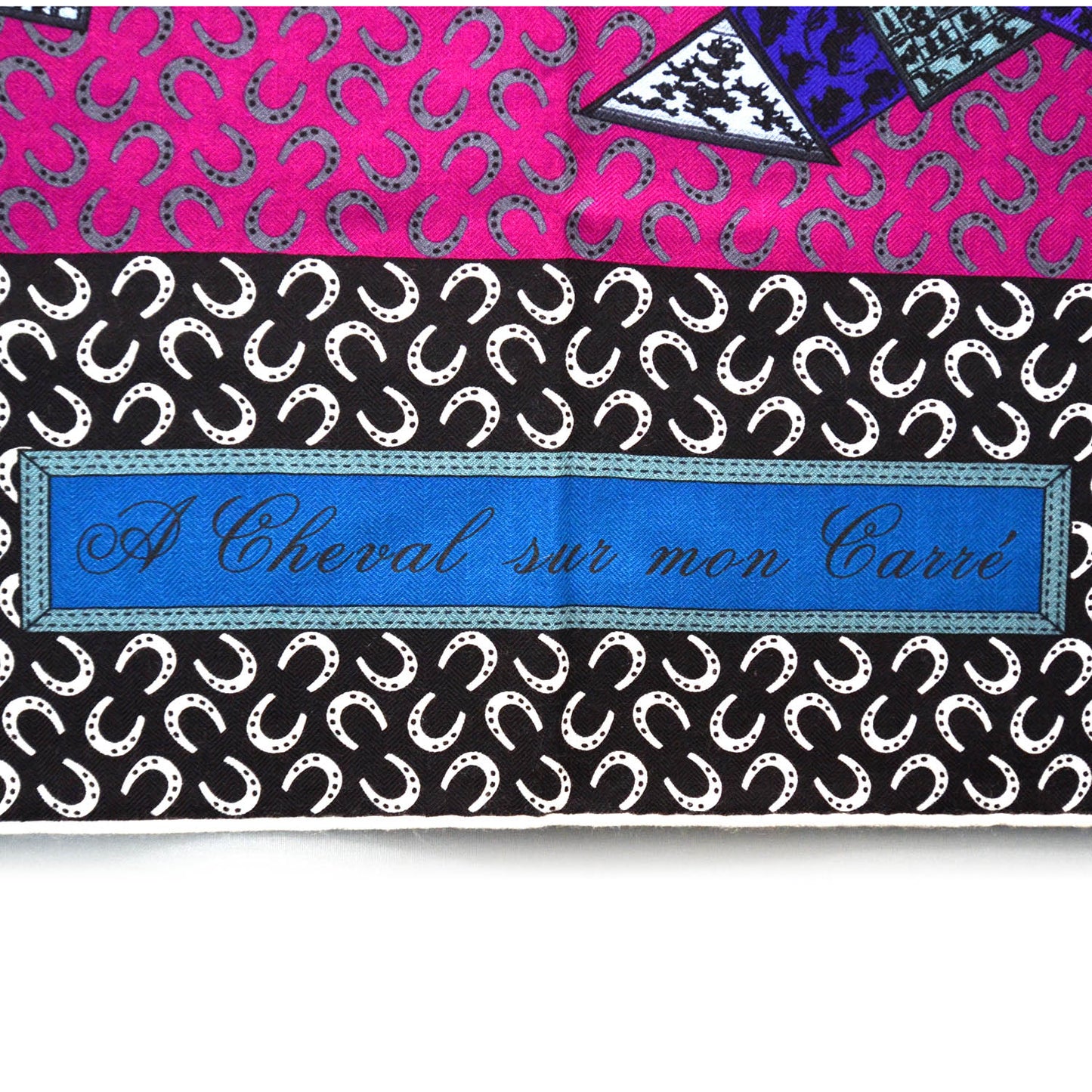 Cashmere Silk A Cheval Sur Mon Carre Shawl GM 140