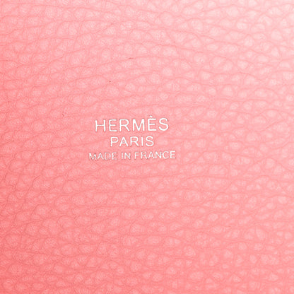 Hermes Taurillon Clemence Picotin Lock 18 PM Rose Sakura 6 of 11