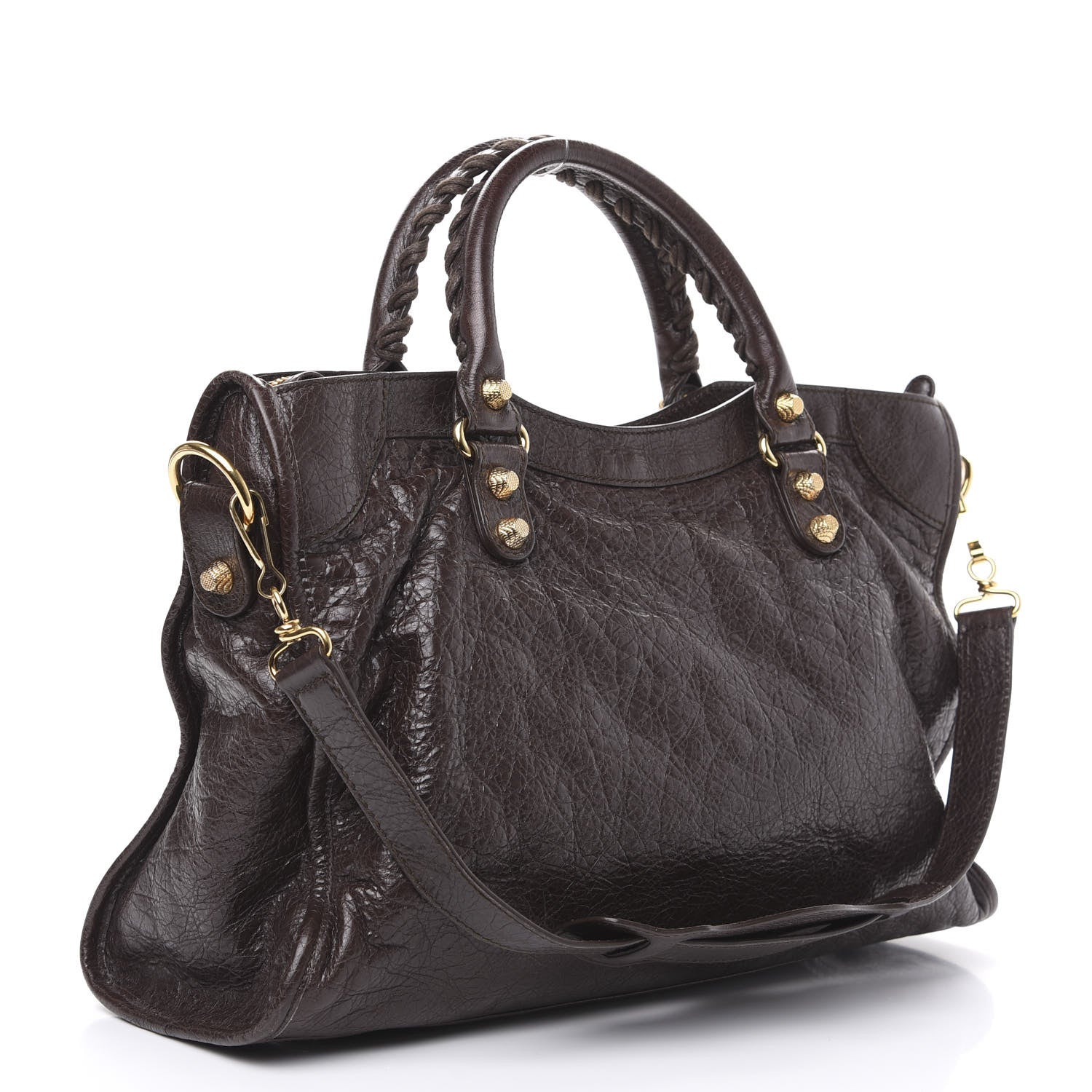 Balenciaga Agneau Giant 12 Gold Hardware City Charbon 4 of 12