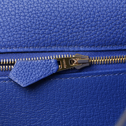 Hermes Togo Kelly Retourne 35 Bleu Electrique 23 of 37