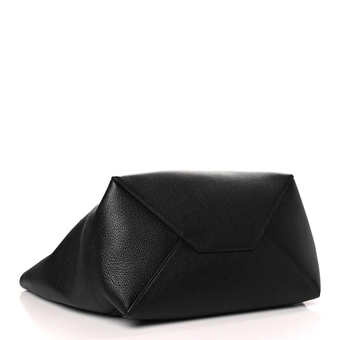 Soft Grained Calfskin Small Belt Cabas Phantom Black