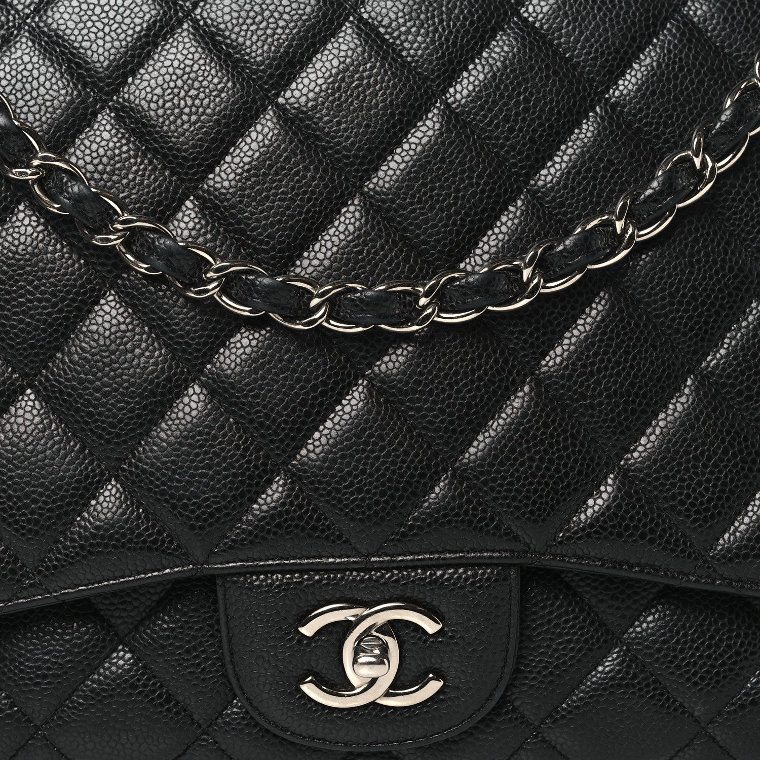Chanel Caviar Quilted Maxi Single Flap Black 7 of 11