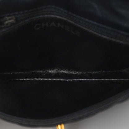 Chanel Lambskin Quilted Flap Waist Belt Bag 70 28 Blue 5 of 11