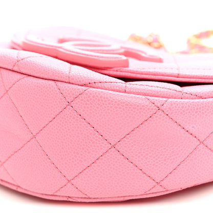 Chanel Caviar Quilted Mini Messenger Flap Light Pink 8 of 10