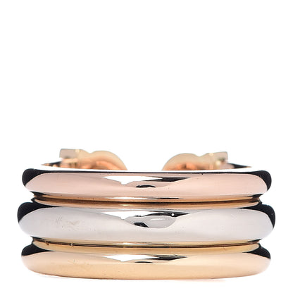 Cartier 18K Pink Yellow White Gold C De Ring 51 5.75 4 of 5