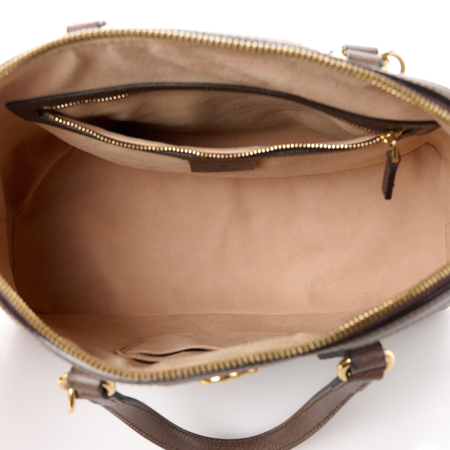 Gucci GG Supreme Monogram Web Medium Ophidia Top Handle Dome Bag Brown 5 of 12