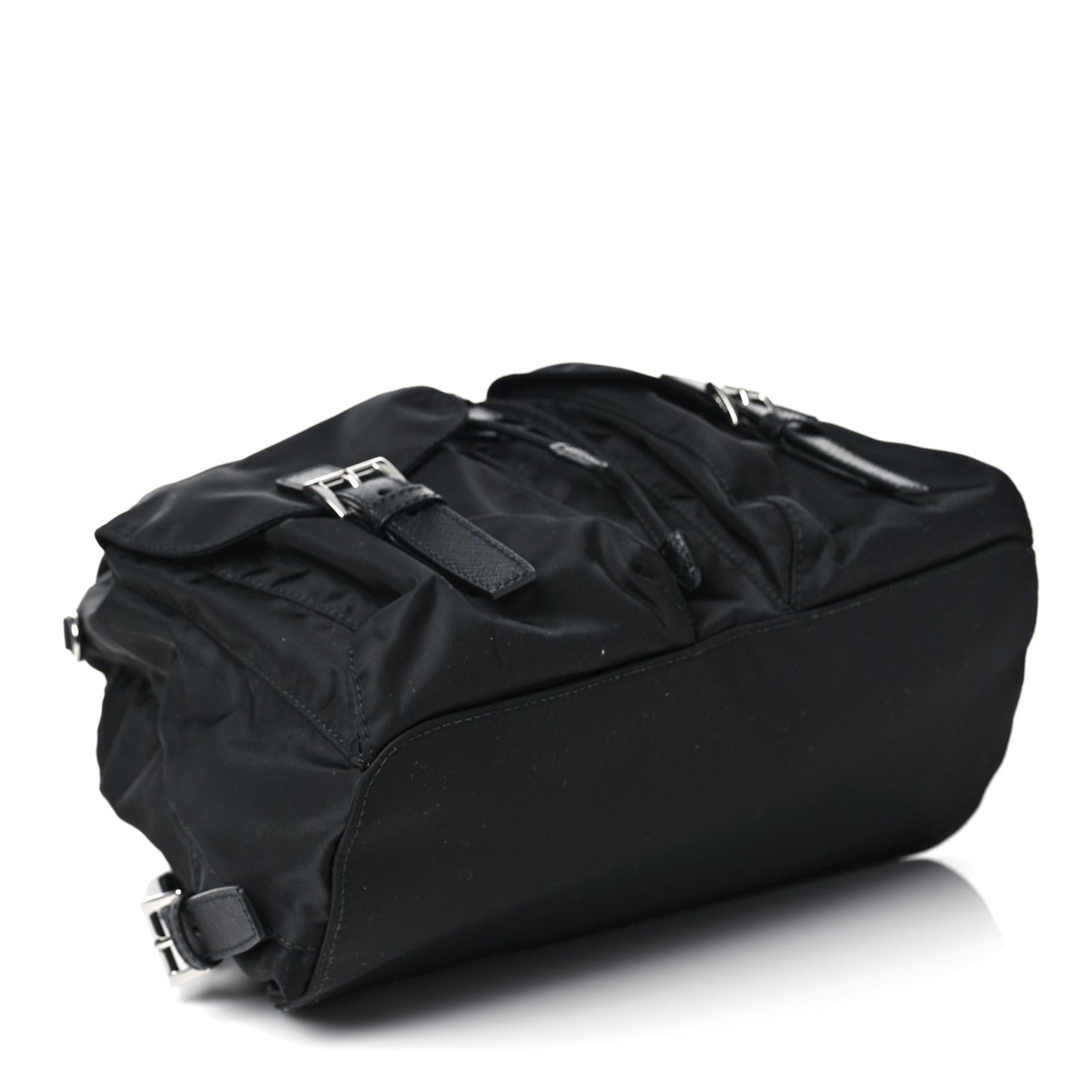 Re-Nylon Saffiano Medium Backpack Black
