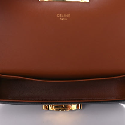 Celine Canvas Calfskin Triomphe Shoulder Bag Tan 5 of 10