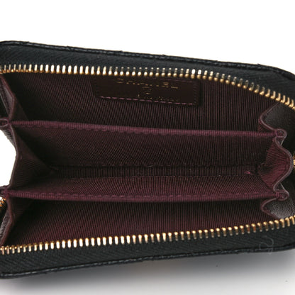 Chanel Caviar Quilted Zip Coin Purse Black 5 of 12