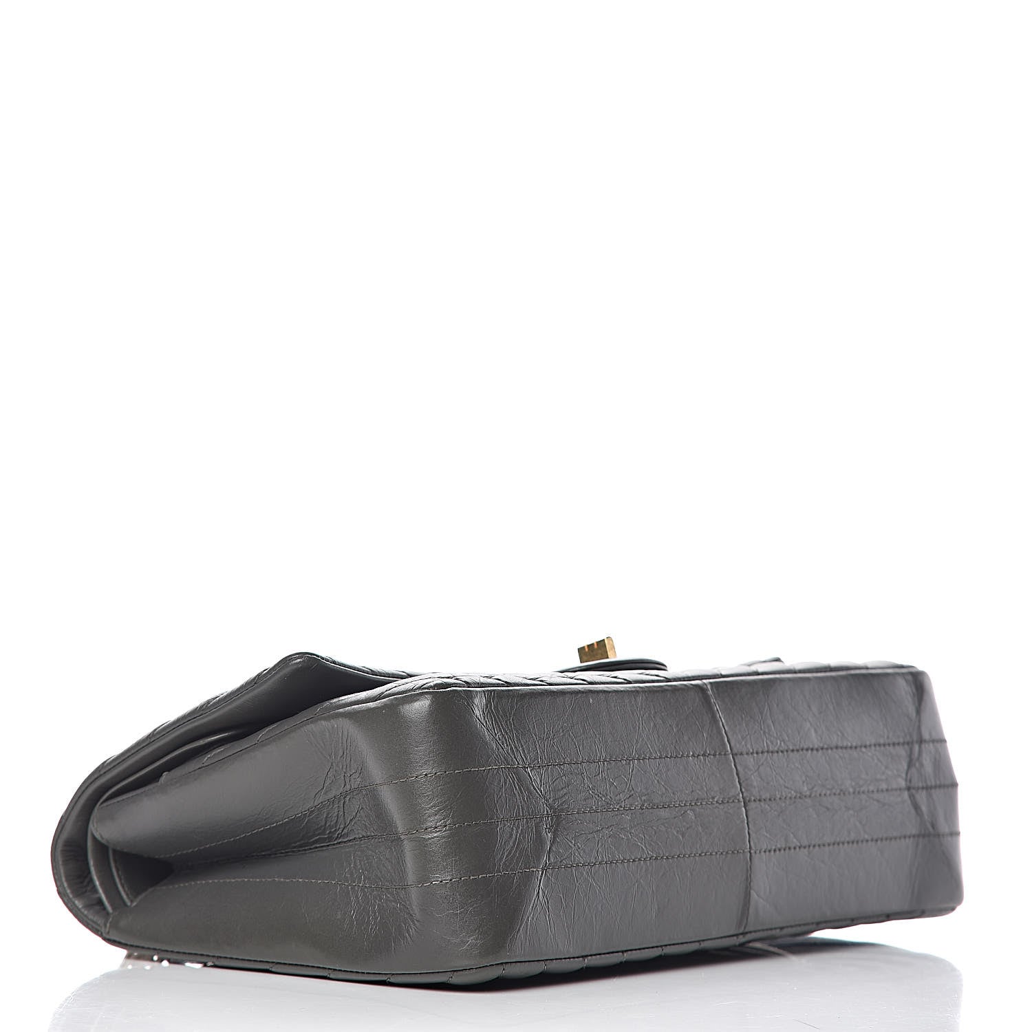 Chanel Aged Calfskin Chevron Quilted 2.55 Reissue 226 Dark Grey 4 of 14