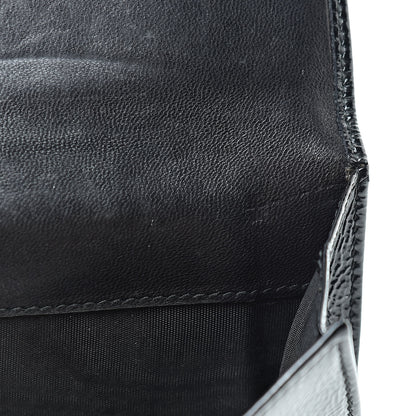 Saint Laurent Patent Y-Mail French Wallet Black 10 of 12