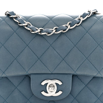 Chanel Lambskin Quilted Mini Square Flap Blue 8 of 13
