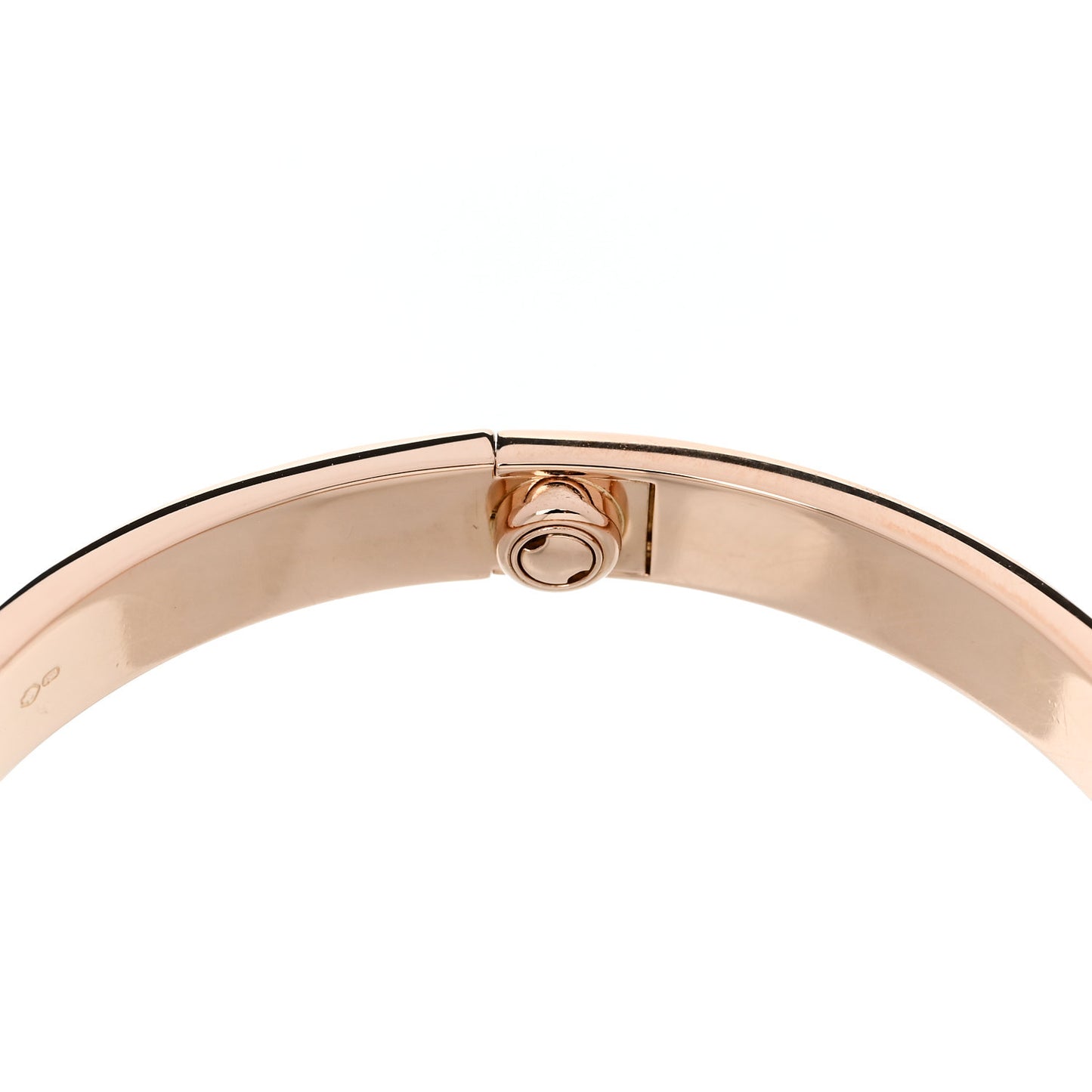 18K Pink Gold 4 Diamond LOVE Bracelet 17
