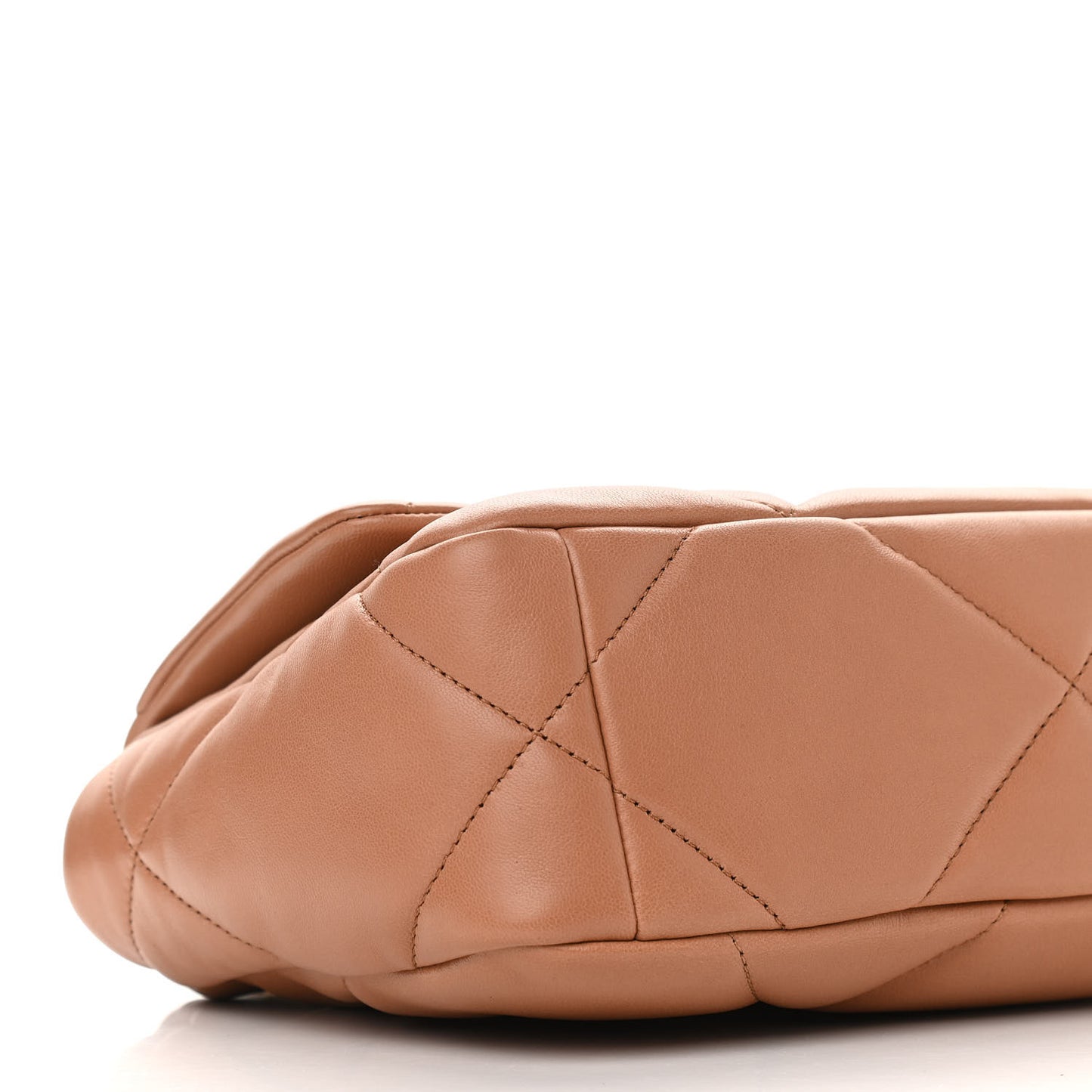 Lambskin Quilted Medium Chanel 19 Flap Brown