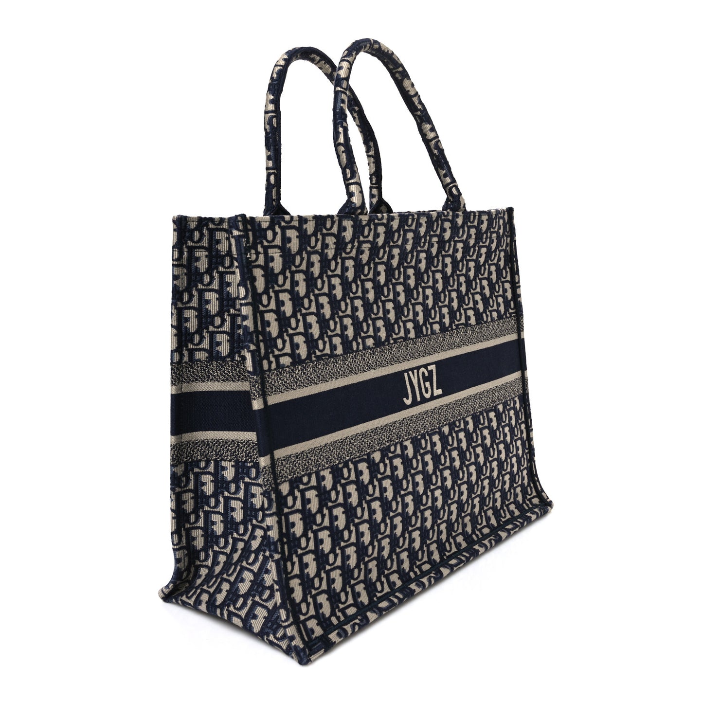 Oblique Large Book Tote Blue Multicolor
