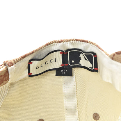 Gucci X MLB Monogram NY Yankees Baseball Hat 55-59 Beige Ruggine 9 of 9
