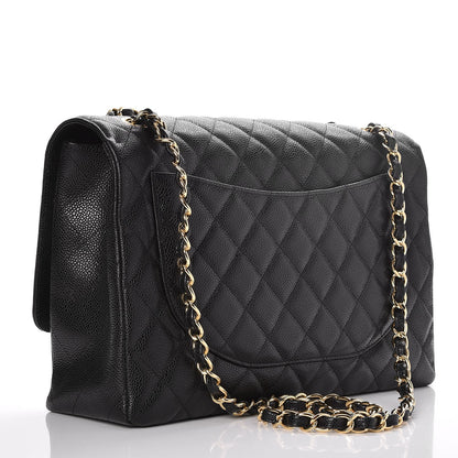 Chanel Caviar Quilted Maxi Single Flap Black 4 of 10