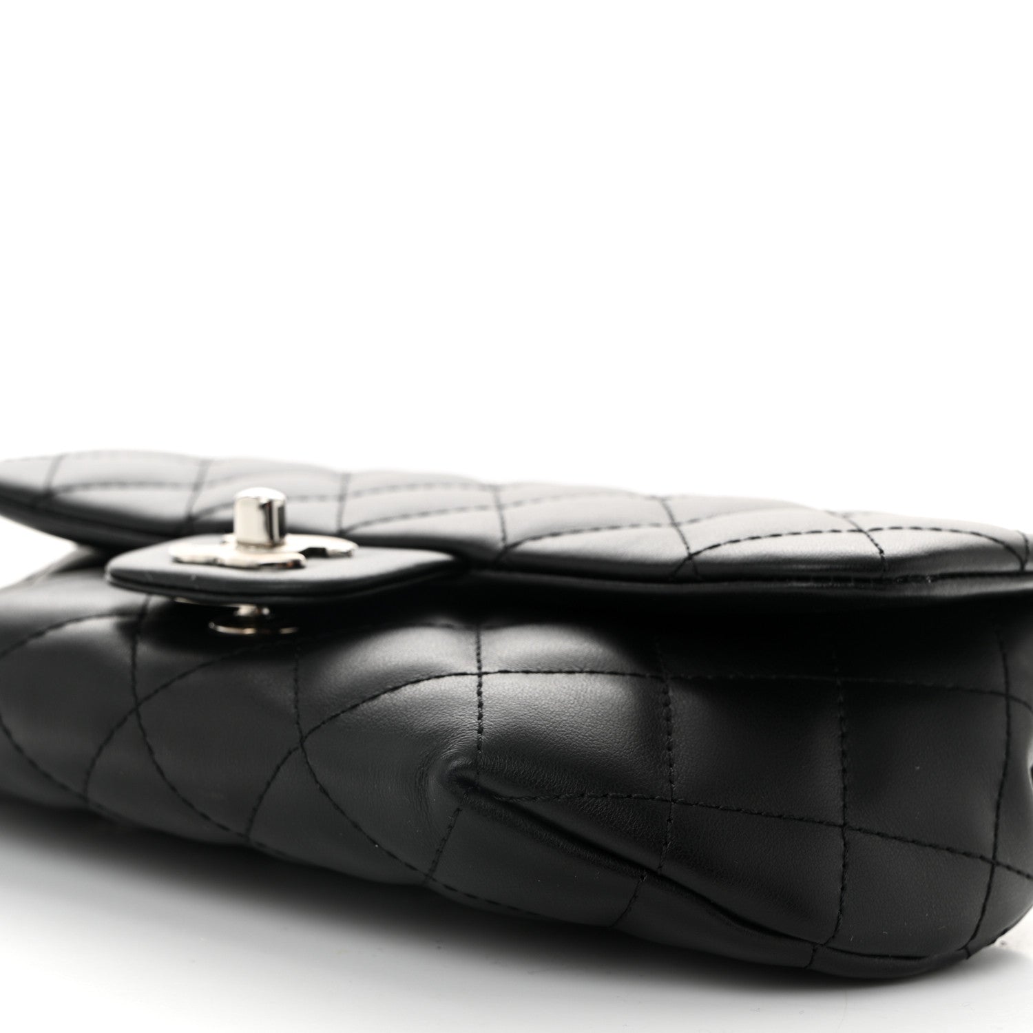 Chanel Calfskin Quilted CC Uniform Flap Belt Bag Black 11 of 12