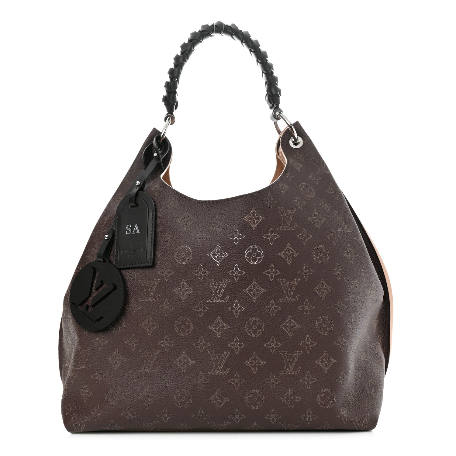Louis Vuitton Mahina Carmel Hobo Chocolate 1 of 10