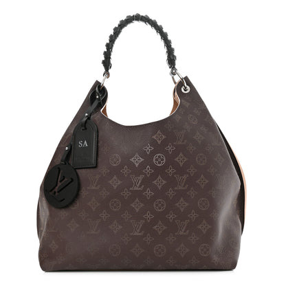 Louis Vuitton Mahina Carmel Hobo Chocolate 1 of 10