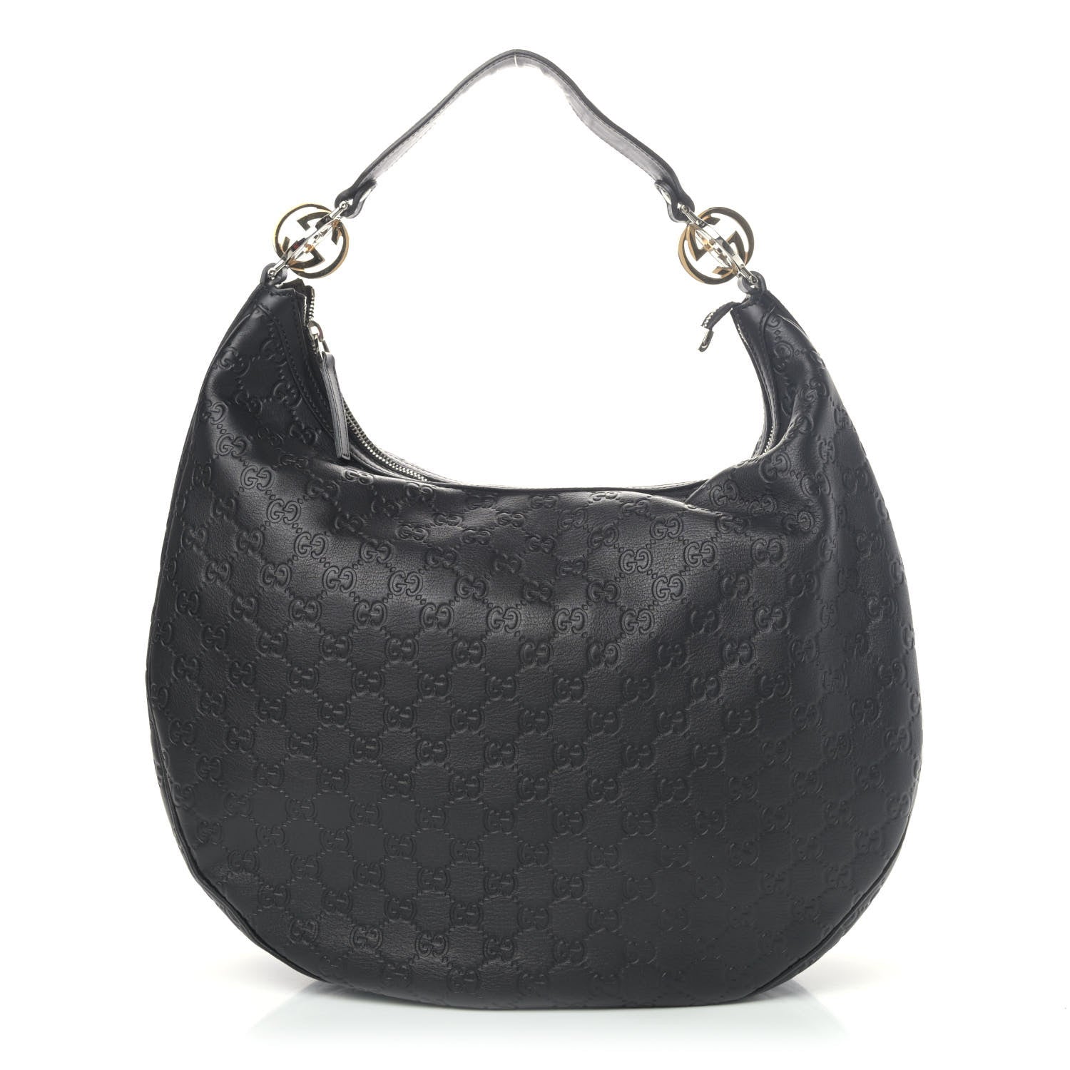 Gucci Guccissima Large GG Twins Hobo Black 1 of 4