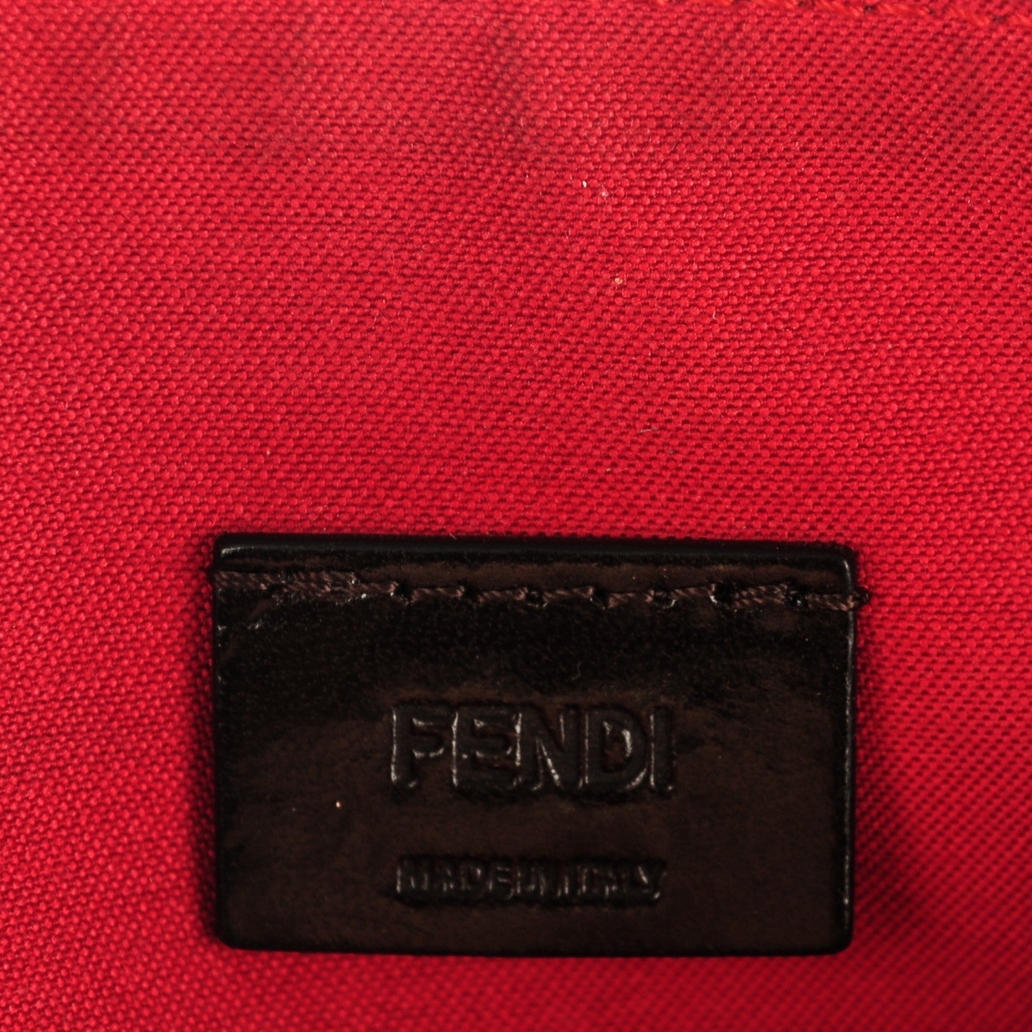 Fendi Vitello Elite Monster Eyes Pouch Black Yellow 6 of 9