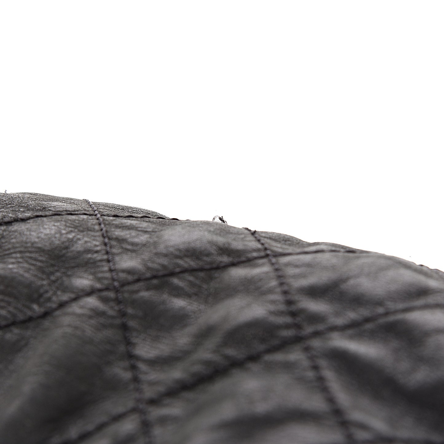 Iridescent Calfskin Coco Daily Hobo Black