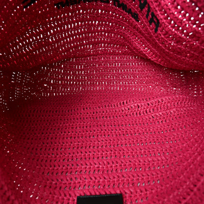 Saint Laurent Raffia Rive Gauche Tote Pink 5 of 11